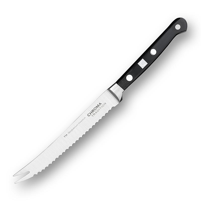 Chroma Tradition T-14 Tomatenmesser, 14,4cm - 1 St - Schachtel Chroma Tradition T-14 Tomatenmesser, 14,4cm - 1 St - Schachtel
