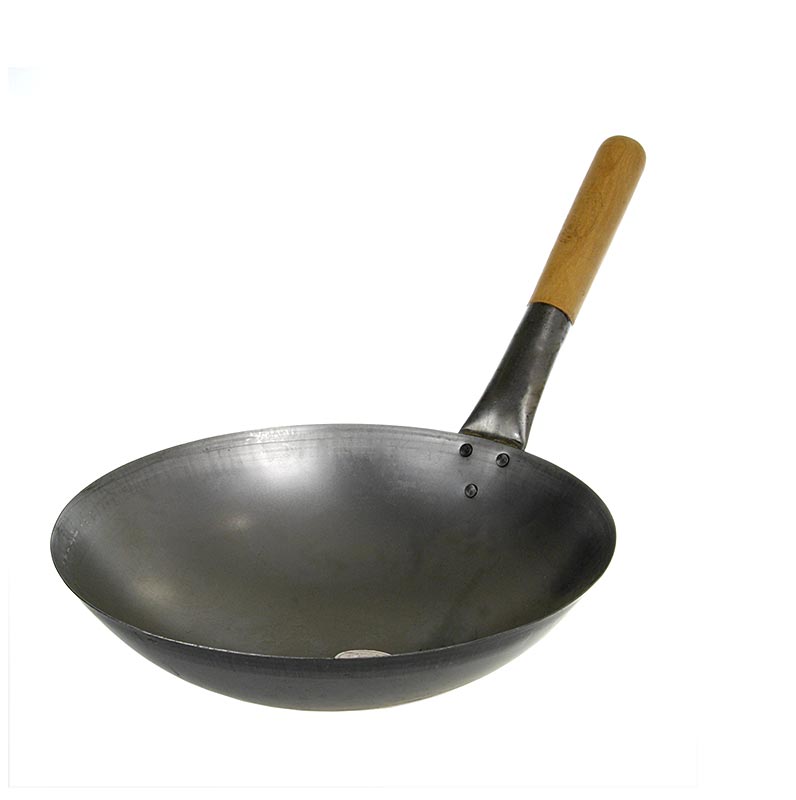 Wok pan - kualitas 1, alas bulat dengan pegangan, tanpa kuping, Ø 30cm - 1 buah - Longgar Wok pan - kualitas 1, alas bulat dengan pegangan, tanpa kuping, Ø 30cm - 1 buah - Longgar