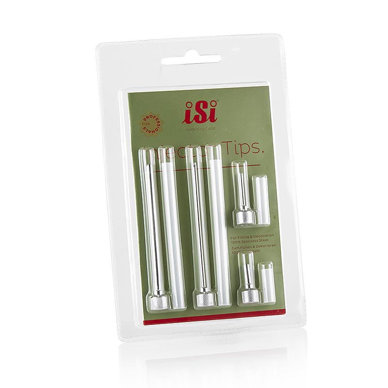 Accesorio de boquilla de llenado, 1 aguja cada una de Ø 3+5 mm, 2+9 cm de largo, para llenar - 4 piezas - Ampollas