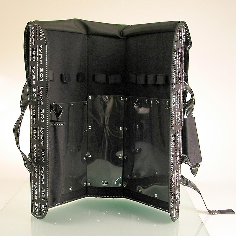 Chroma type 301 P-20 Messertasche Nylon, für P-1 bis P-10 Messer + Schleifstein - Design by F.A. Porsche - 1 St - - Chroma type 301 P-20 Messertasche Nylon, für P-1 bis P-10 Messer + Schleifstein - Design by F.A. Porsche - 1 St - -
