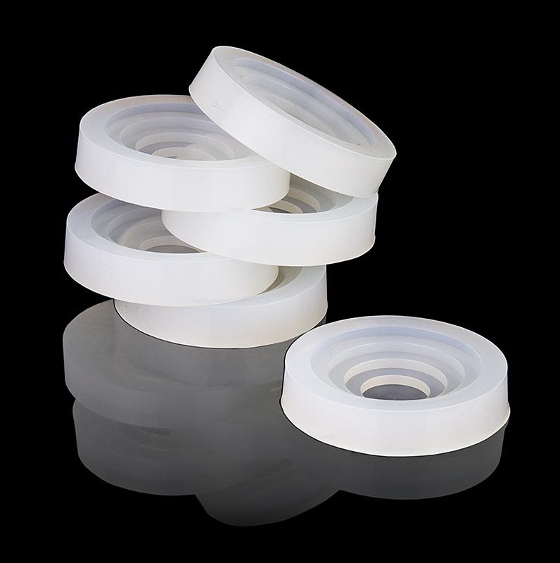 Fillini Maker bottenplattor av silikon, Ø 20-50mm - 6 stycken - vaska