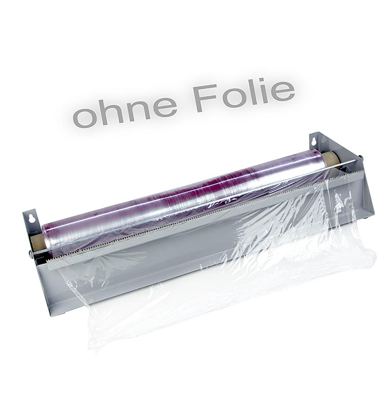 Foliedispenser, dispenser med metalltenner, for ruller opptil 45 cm brede - 1 stk - Kartong