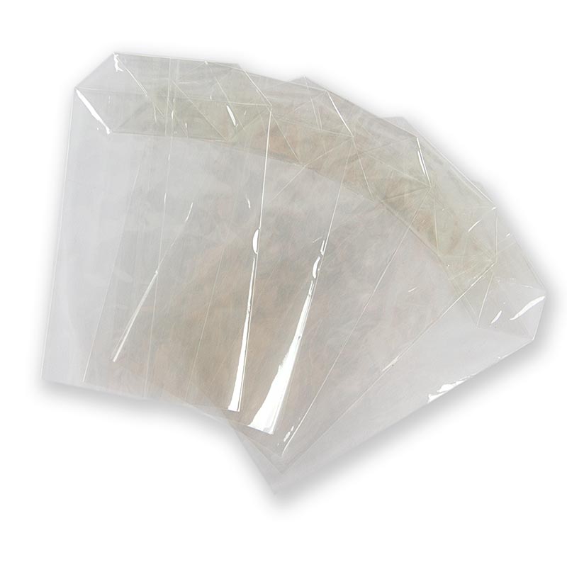 Bolsa con fondo de polipropileno - celofan, estirada, 8,5x14,5 cm - 100 piezas - bolsa
