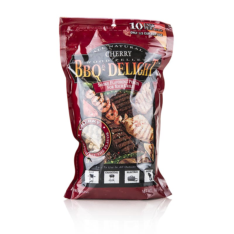 Grill BBQ - pellets fumegantes feitos de madeira de cerejeira - 450g - bolsa