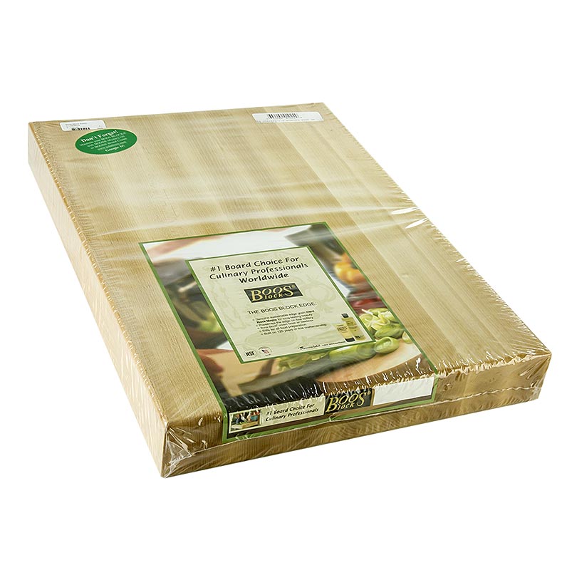 Boos Blok papan pemotong RA02 diperbuat daripada maple, 51 x 38 x 6 cm, tanpa saluran saliran - 1 keping - kerajang