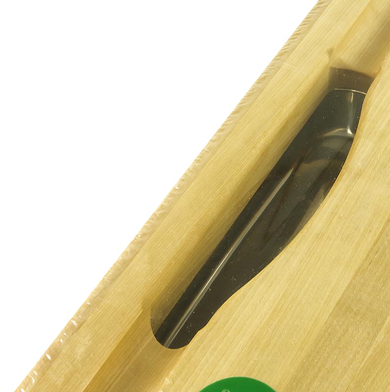 Papan pemotong Master Boos Block Prep diperbuat daripada maple, 46 x 46 x 3 cm, dengan dulang titisan - 1 keping - kerajang