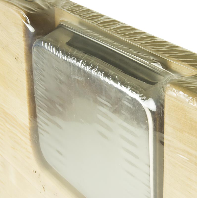 Tagliere Boos Block Prep Master in acero, 46 x 46 x 3 cm, con vaschetta raccogligocce - 1 pezzo - Foglio