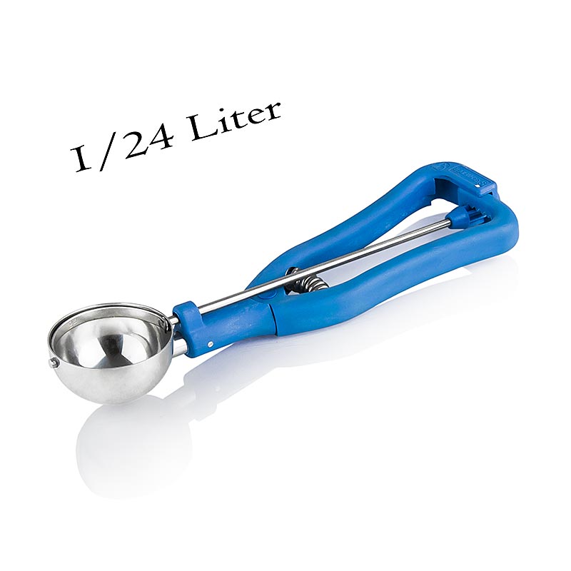 Colher de sorvete 1 / 24 litros, Ø 51 mm, 20 cm de comprimento, aco inoxidavel / plastico - 1 pedaco - Solto