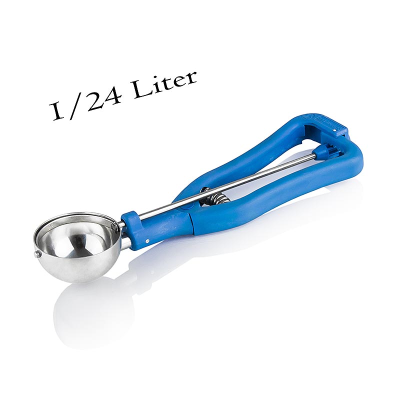 Scoop es krim 1 / 24 liter, Ø 51 mm, panjang 20 cm, stainless steel / plastik - 1 buah - Longgar