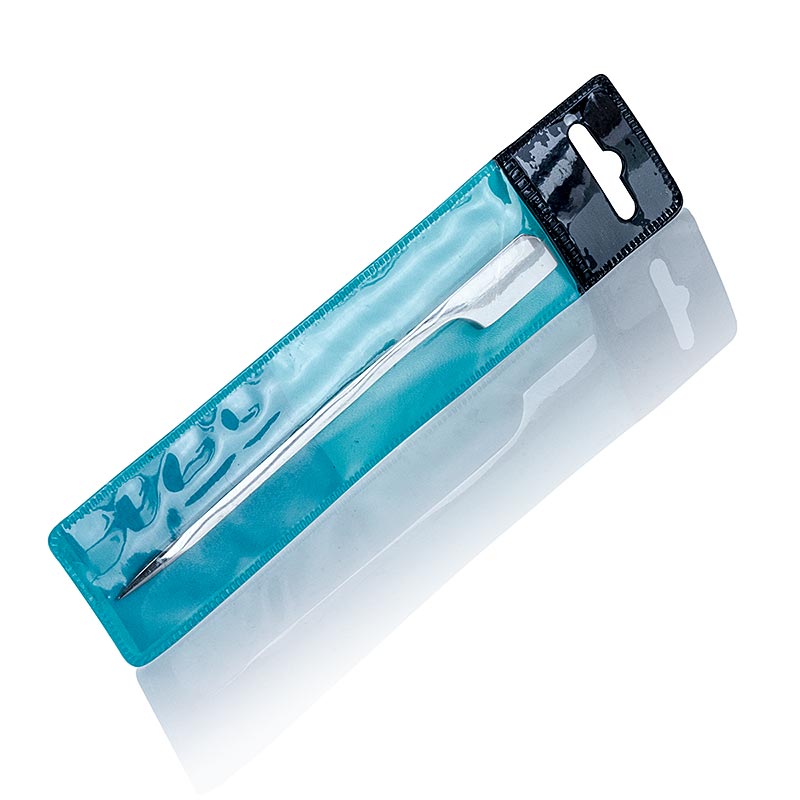 Espeto de aco inoxidavel com ponta de folha, 10,5 cm - 1 pedaco - Bolhas Espeto de aco inoxidavel com ponta de folha, 10,5 cm - 1 pedaco - Bolhas
