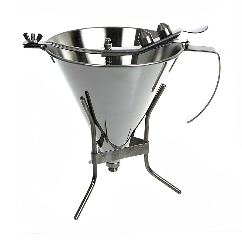 deBUYER fondanttratt, automatisk, med 3 pipmatt, 1,5 liter, med ram - 1 del - Kartong