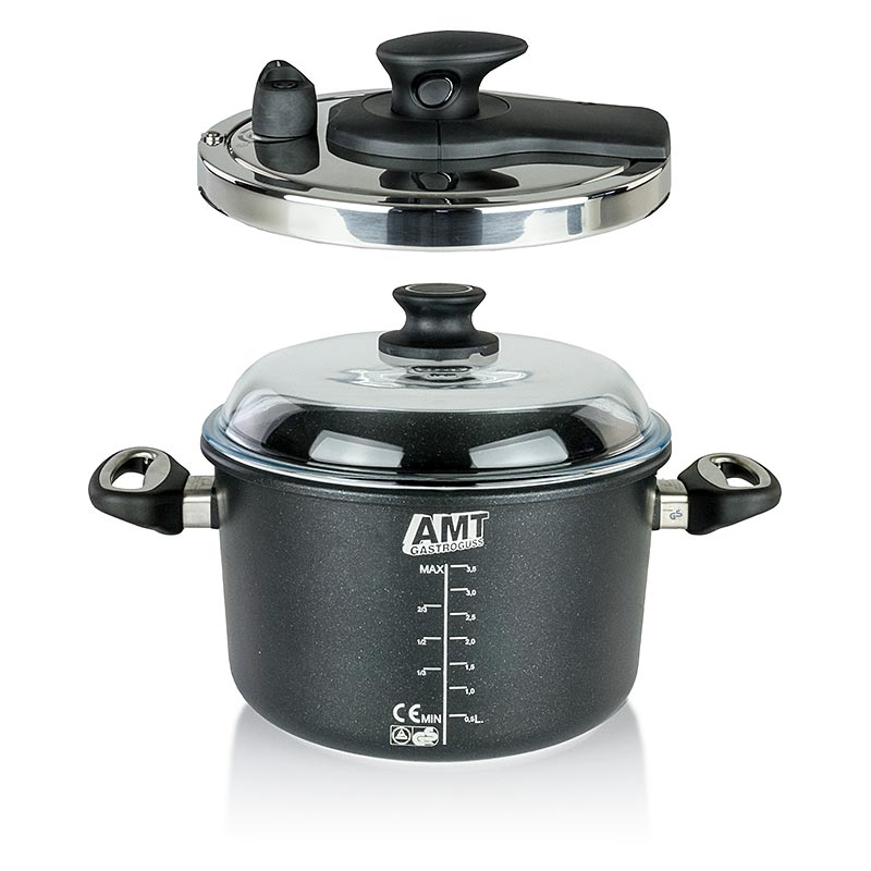 AMT Gastroguss, pressure cooker dengan penutup, induksi, Ø 24cm - 1 buah - Longgar