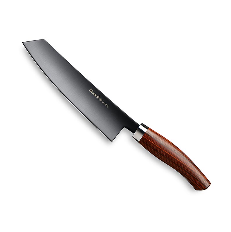 Nesmuk Janus 5.0 Kochmesser, 180mm, Edelstahlzwinge, Griff Cocobolo - 1 St - Schachtel Nesmuk Janus 5.0 Kochmesser, 180mm, Edelstahlzwinge, Griff Cocobolo - 1 St - Schachtel