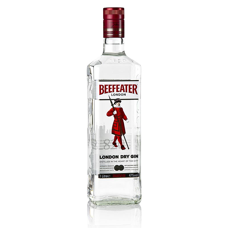 Beefeater London Dry Gin, 40% vol. - 1 liter - Flaska