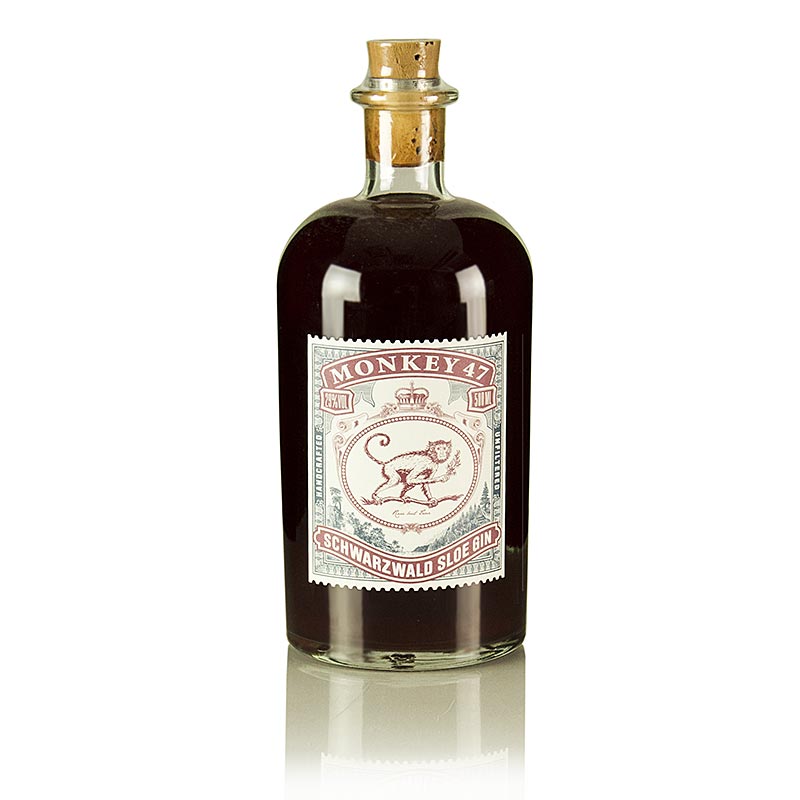 Monkey 47 Sloe Gin Likjor (Blackthorn), 29% rummal, Svartaskogur, Thyskalandi - 500ml - Flaska