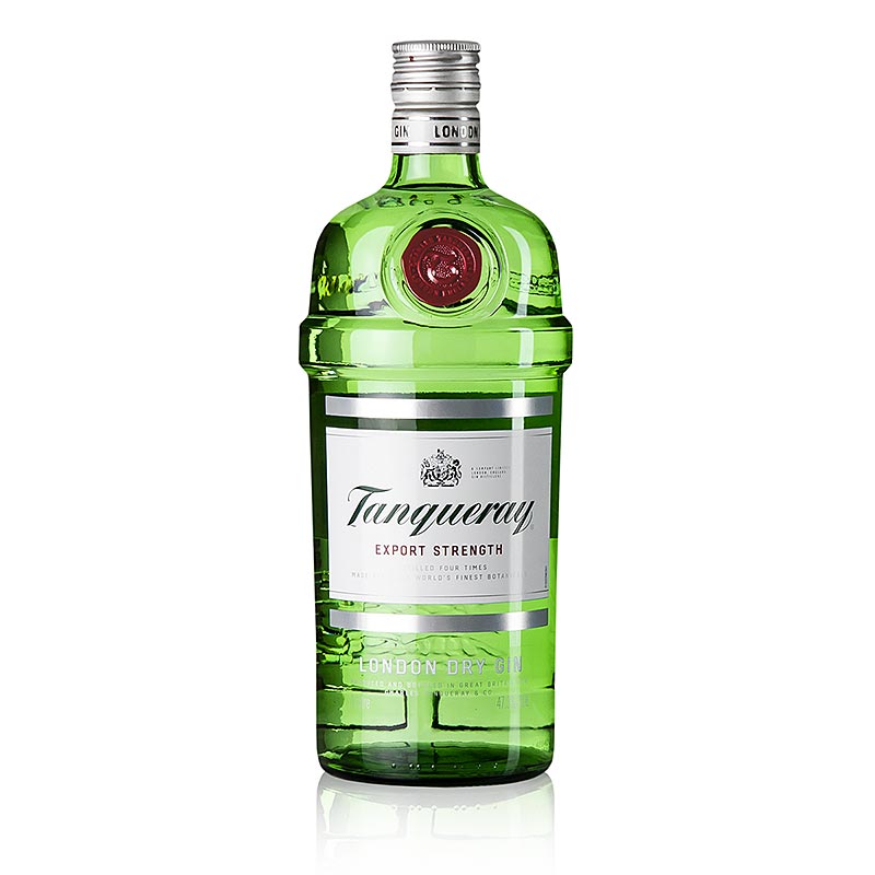 Tanqueray London Dry Gin, 47,3 tilavuusprosenttia. - 1 litra - Pullo