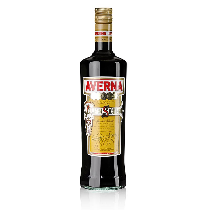 Averna Amaro, bitters de ervas, 29% vol. - 1 litro - Garrafa