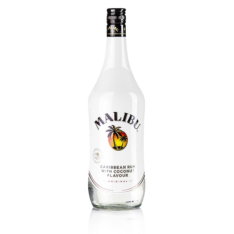 Malibu, minuman keras kelapa dengan rum, 21% vol. - 1 liter - Botol