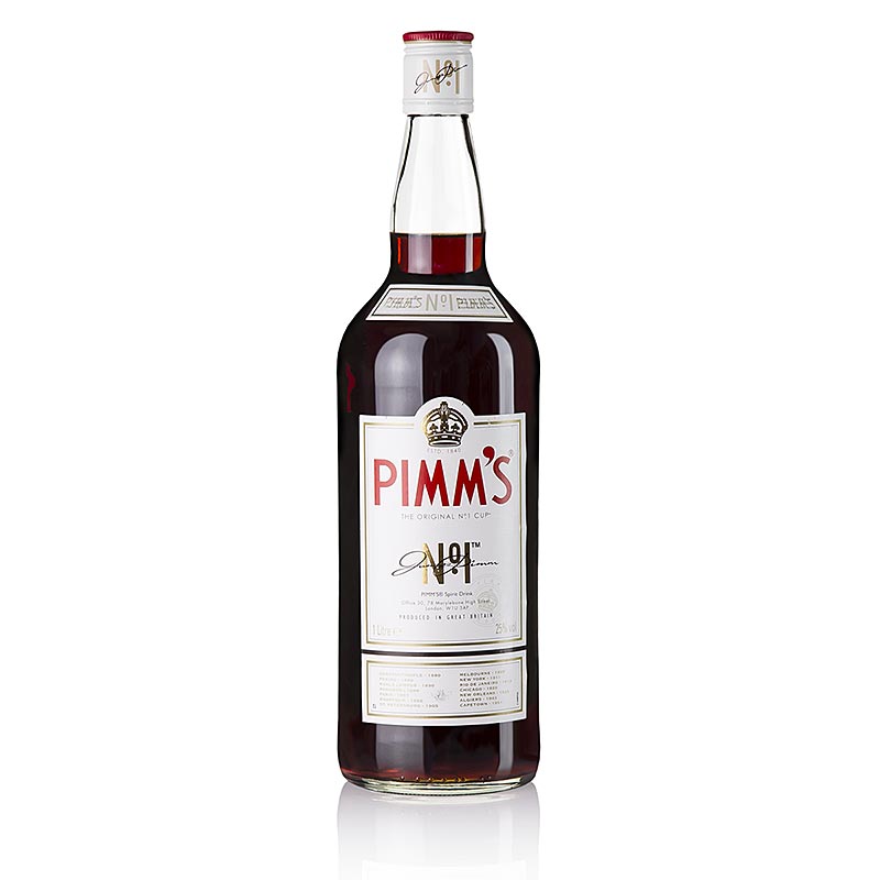 Pimm`s No.1, licor de gin, Gra-Bretanha, 25% vol. - 1 litro - Garrafa