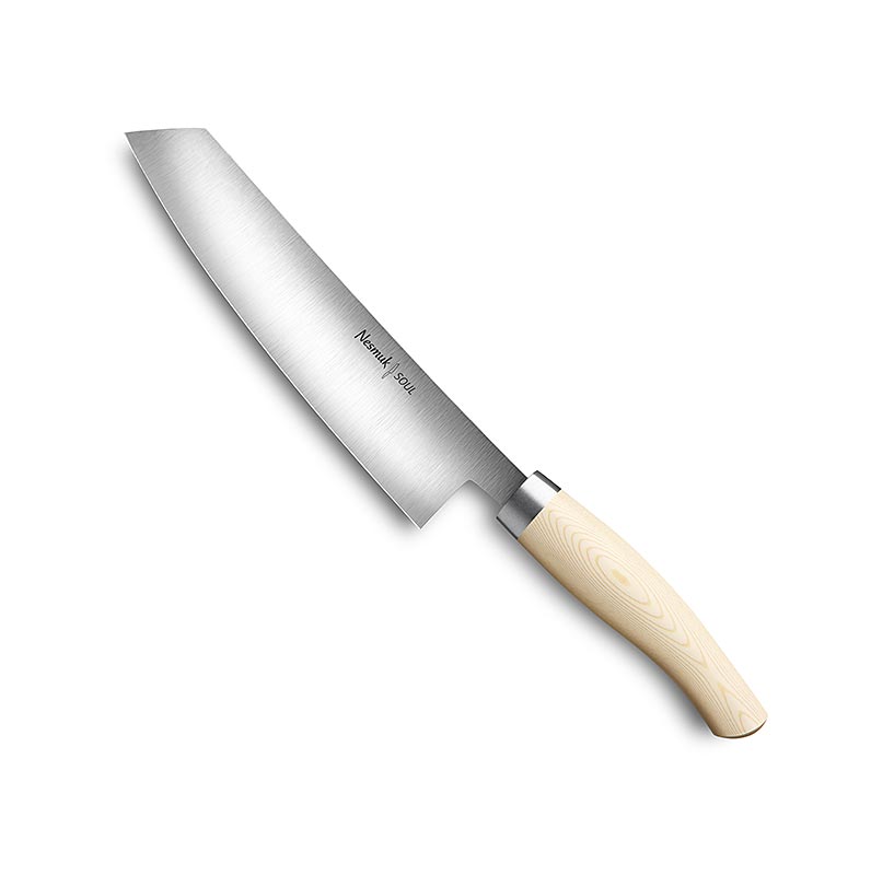 Nesmuk Soul 3.0 Kochmesser, 180mm, Edelstahlzwinge, Griff Micarta weiß - 1 St - Schachtel Nesmuk Soul 3.0 Kochmesser, 180mm, Edelstahlzwinge, Griff Micarta weiß - 1 St - Schachtel