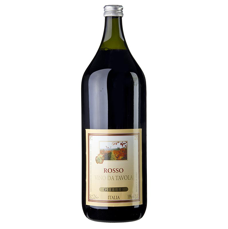 Vino da cucina, rosso, 10% vol., Italia - 2 litri - Bottiglia