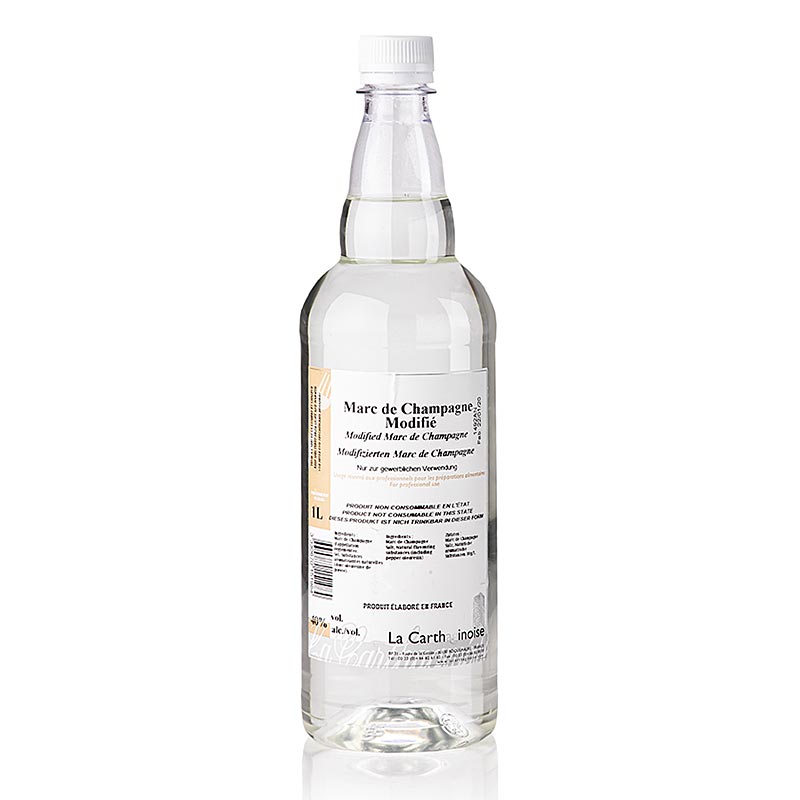 Marc de Champagne - modificado con sal y pimienta, 40% vol., La Carthaginoise - 1 litro - botella de polietileno