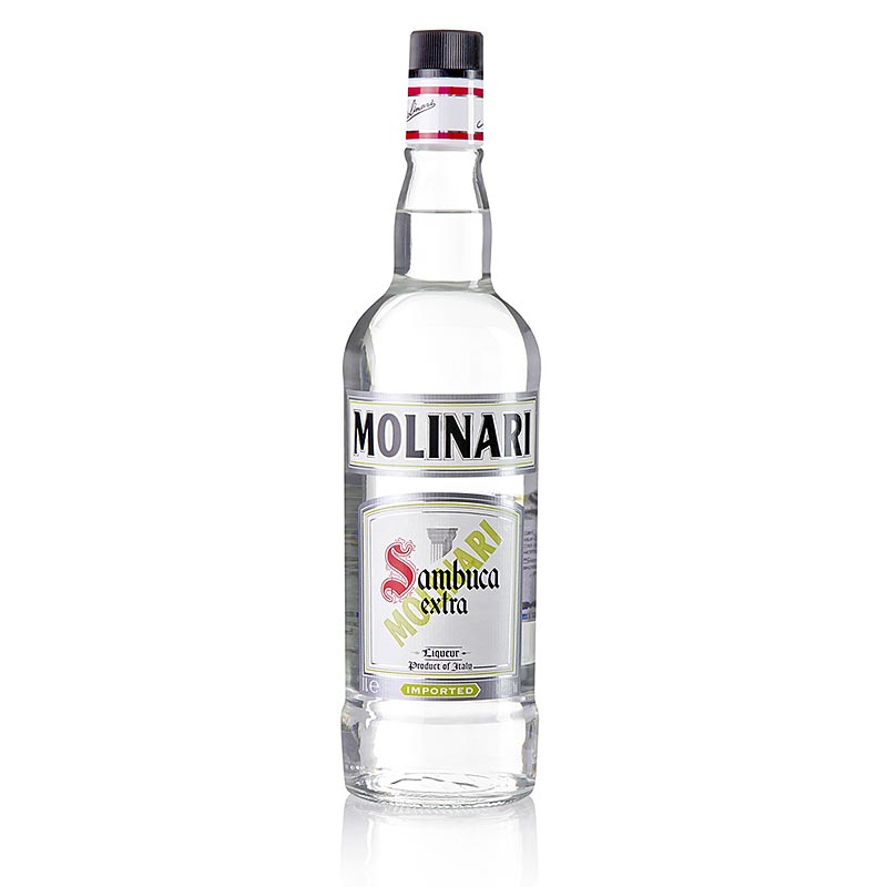 Sambuca Molinari, anislikoori, Italia, 40 tilavuusprosenttia. - 1 litra - Pullo