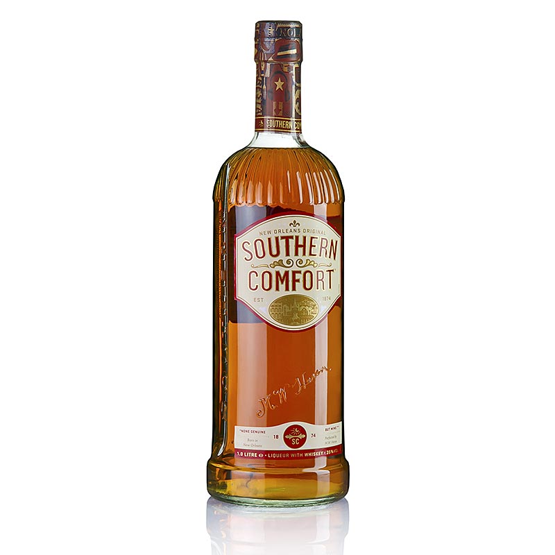 Southern Comfort, viskilikoori, 35 tilavuusprosenttia. - 1 litra - Pullo