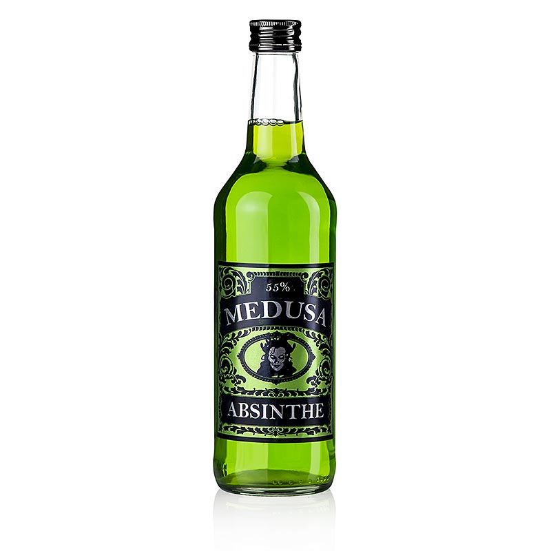 Absinthe Medusa, vihrea etiketti, 55 tilavuusprosenttia. - 500 ml - Pullo