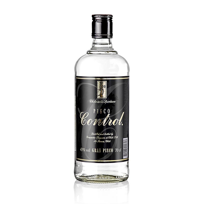 Pisco Control, aguardente de uva, 43% vol., Chile - 700ml - Garrafa