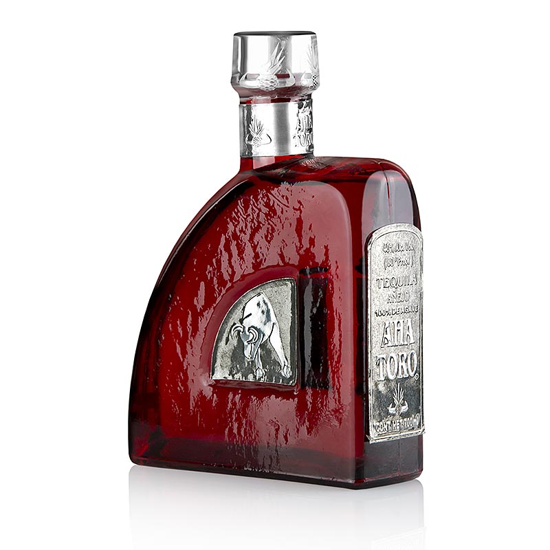 Aha Toro Anejo Tequila, ambrata, botte Jack Daniels 2 anni, 40% vol. - 700 ml - Bottiglia