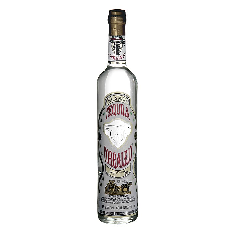 Tequila Corralejo Blanco, limpida, 38% vol. - 700ml - Garrafa