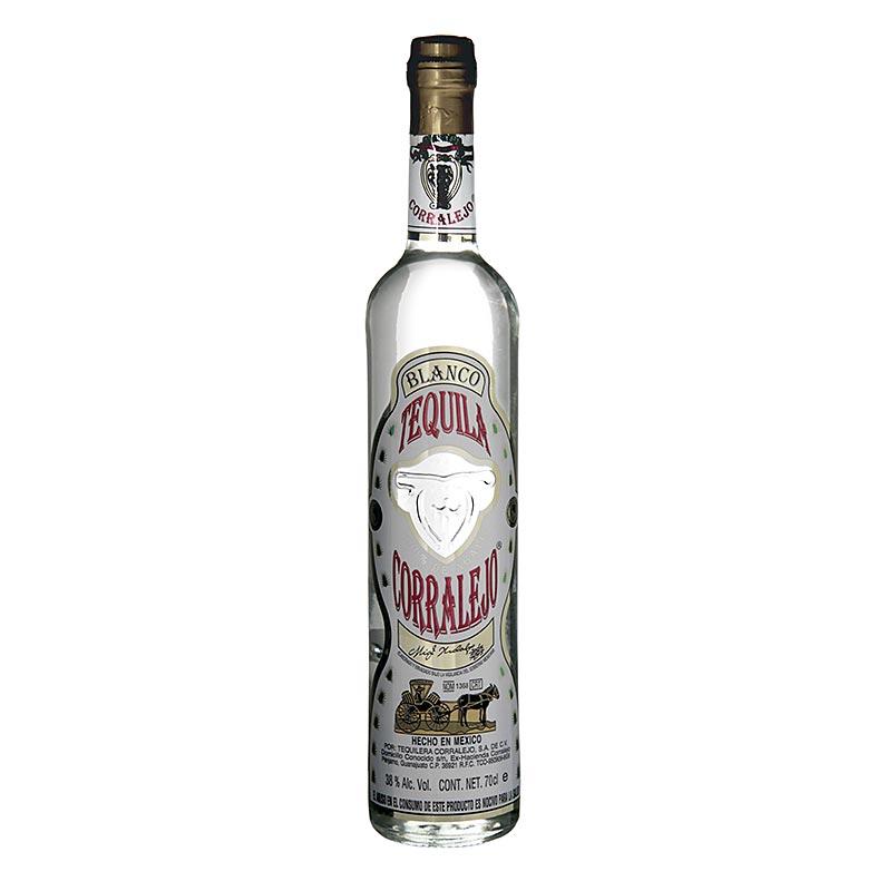 Corralejo Blanco Tequila, klar, 38% vol. - 700 ml - Flaska
