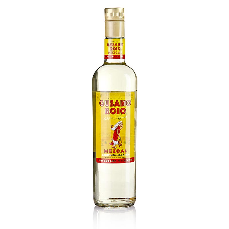 Mezcal Gusano Rojo, tekila me vemje mole, 38% vol. - 700 ml - Shishe