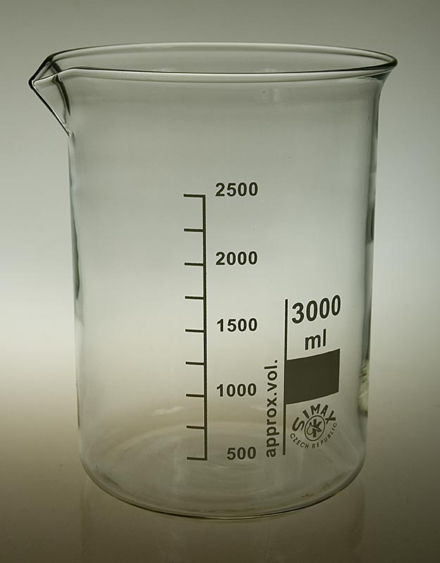 Becherglas aus Borosilikatglas - 3 Liter - 1 St - Lose Becherglas aus Borosilikatglas - 3 Liter - 1 St - Lose