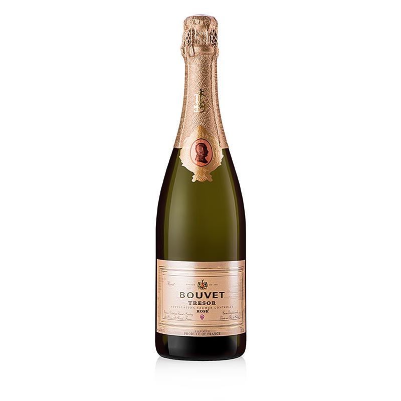 Bouvet Tresor Rose, brut, vino espumoso Loira, 12,5% vol., 92 FF - 750ml - Botella