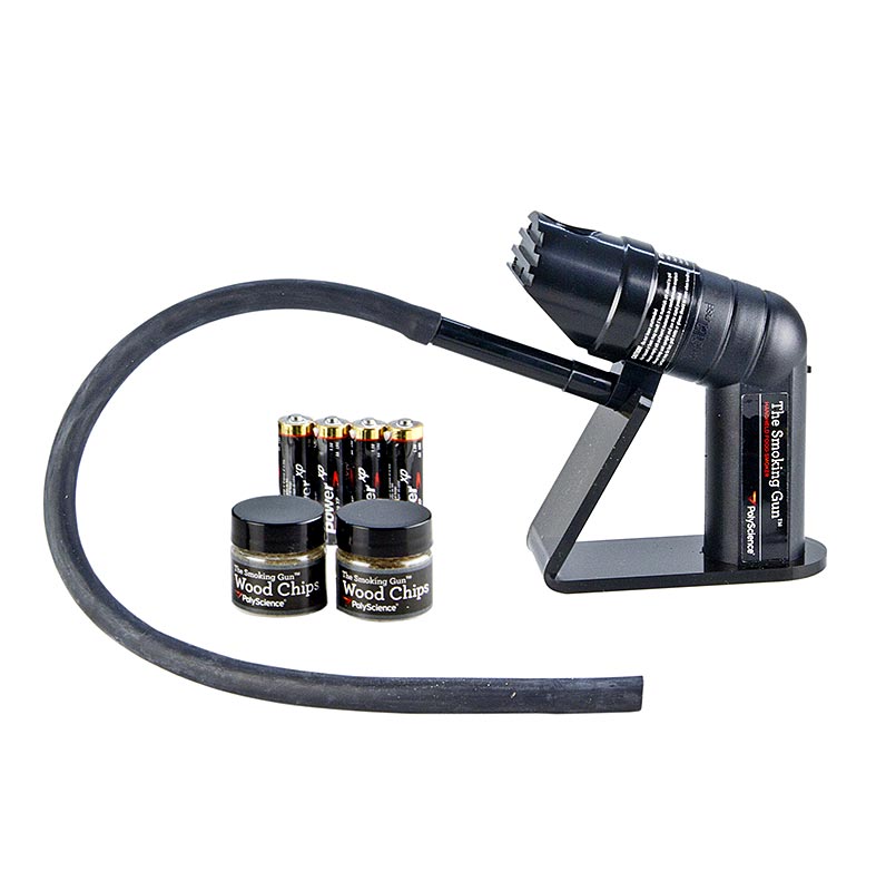 Räucherpistolen Kit - Smoking Gun, inkl. Sieb, Batterien 2x Späne, Polyscience - 1 St - Karton Räucherpistolen Kit - Smoking Gun, inkl. Sieb, Batterien 2x Späne, Polyscience - 1 St - Karton