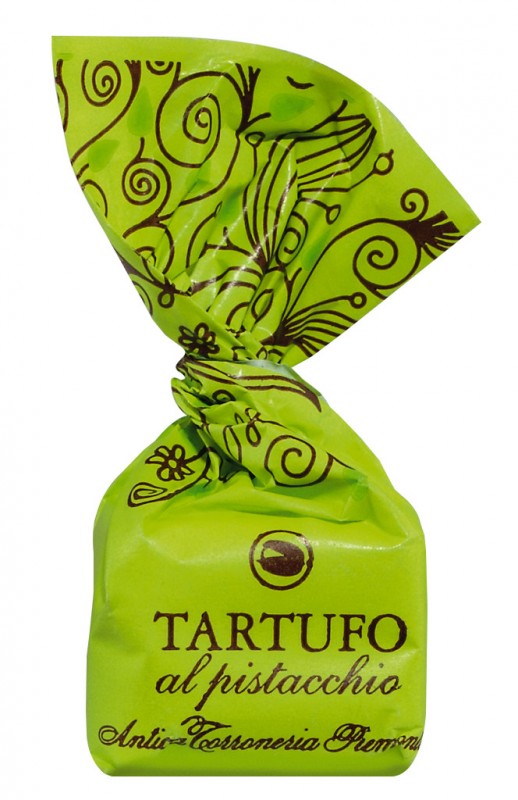 Tartufi dolci al pistacchio, sfusi ATP, tartufi di cioccolato con pistacchi, sfusi, Antica Torroneria Piemontese - 1.000 g - Borsa