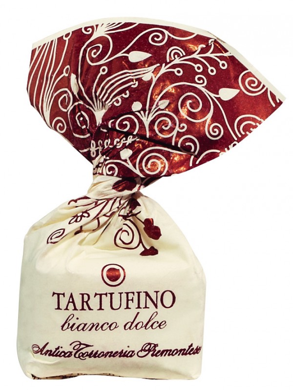 Tartufini dolci bianchi, ATP sfusi, trufa de chocolate branco, solta, Antica Torroneria Piemontese - 1.000g - Bolsa