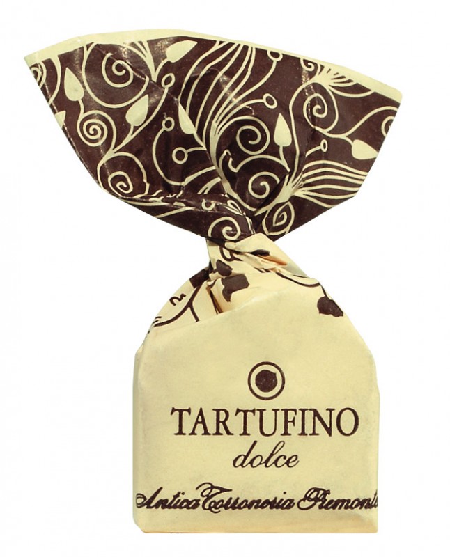 Tartufini dolci neri, ATP sfusi, trufa de chocolate negro, suelta, Antica Torroneria Piemontese - 1.000 gramos - Bolsa
