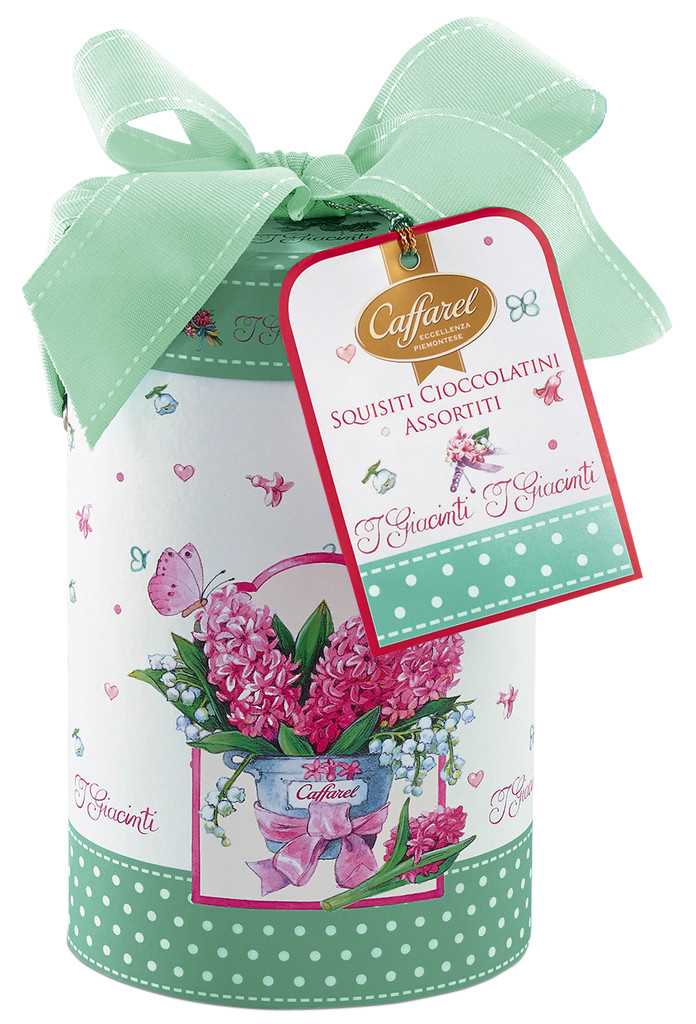 Sferette primavera assortiti, caja ovalada, bolas de primavera hechas de chocolate con leche y negro, Caffarel - 260g - embalar