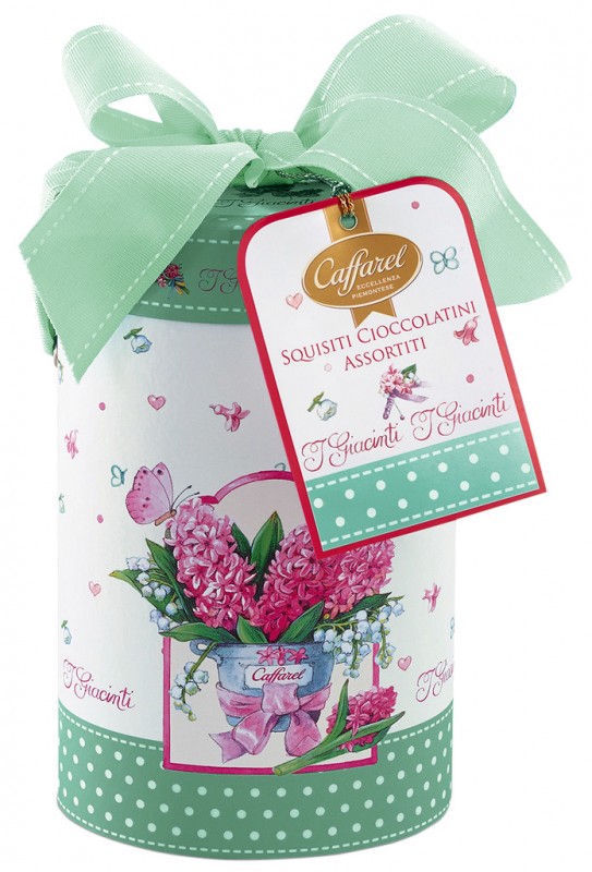 Sferette primavera assortiti, scatola ovale, palline primaverili di cioccolato fondente al latte intero, Caffarel - 260 g - pacchetto