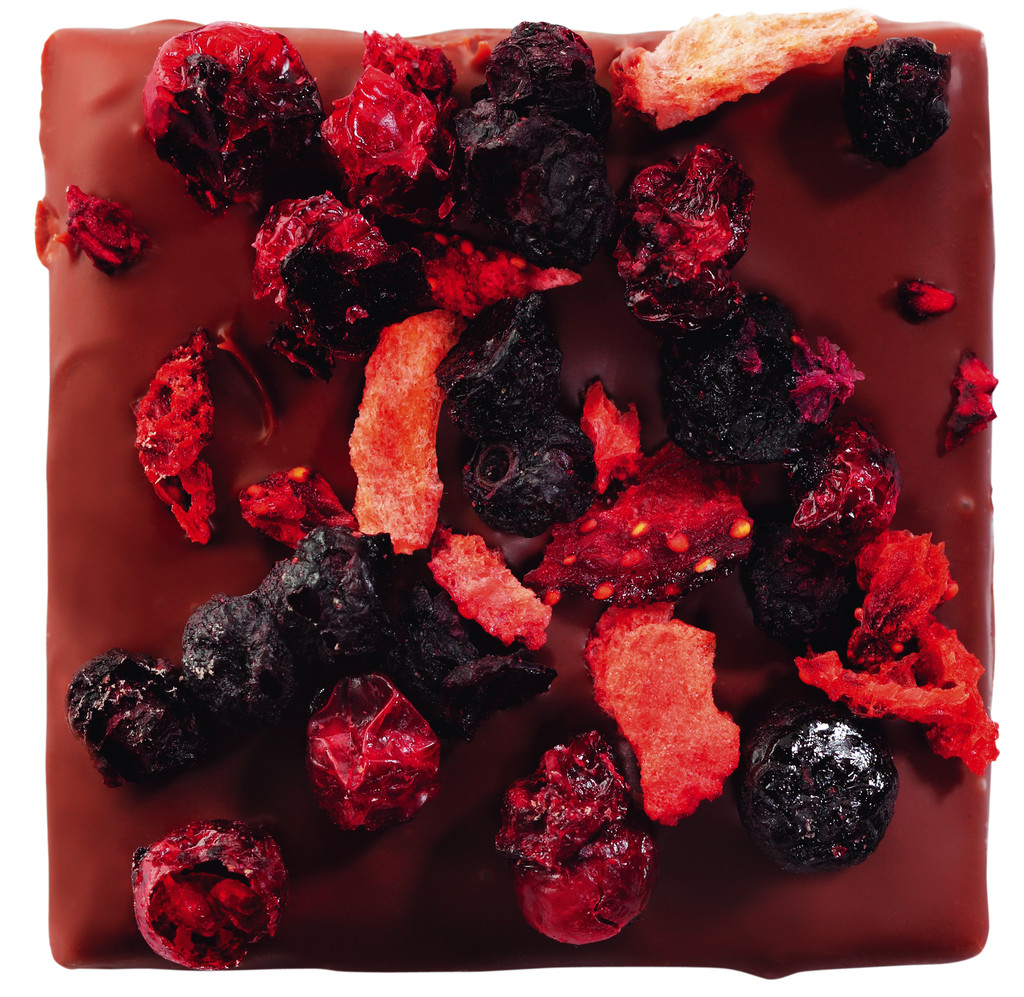 Karamel au beurre sale et Fruits des bois, Karamel mentega asin dengan beri, Dolfin - 200 gram - mengemas