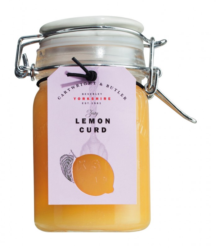 Lemon curd, lemon spread, Cartwright och Butler - 275 g - Glas