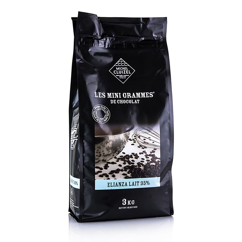 Elianza 35%, cobertura de leite integral, Grandes Teneurs, Callets, Michel Cluizel - 3kg - bolsa