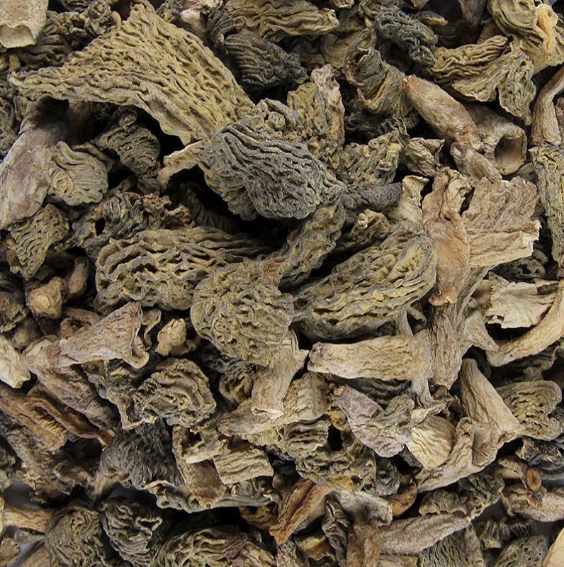 Spitzmorchel-Bruch - Standard, 80% Köpfe 20% Stiele - 1 kg - Beutel Spitzmorchel-Bruch - Standard, 80% Köpfe 20% Stiele - 1 kg - Beutel