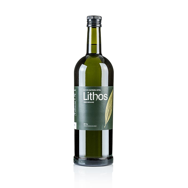 Extra virgin olivenolje, Lithos, Peloponnes - 1 liter - Flaske