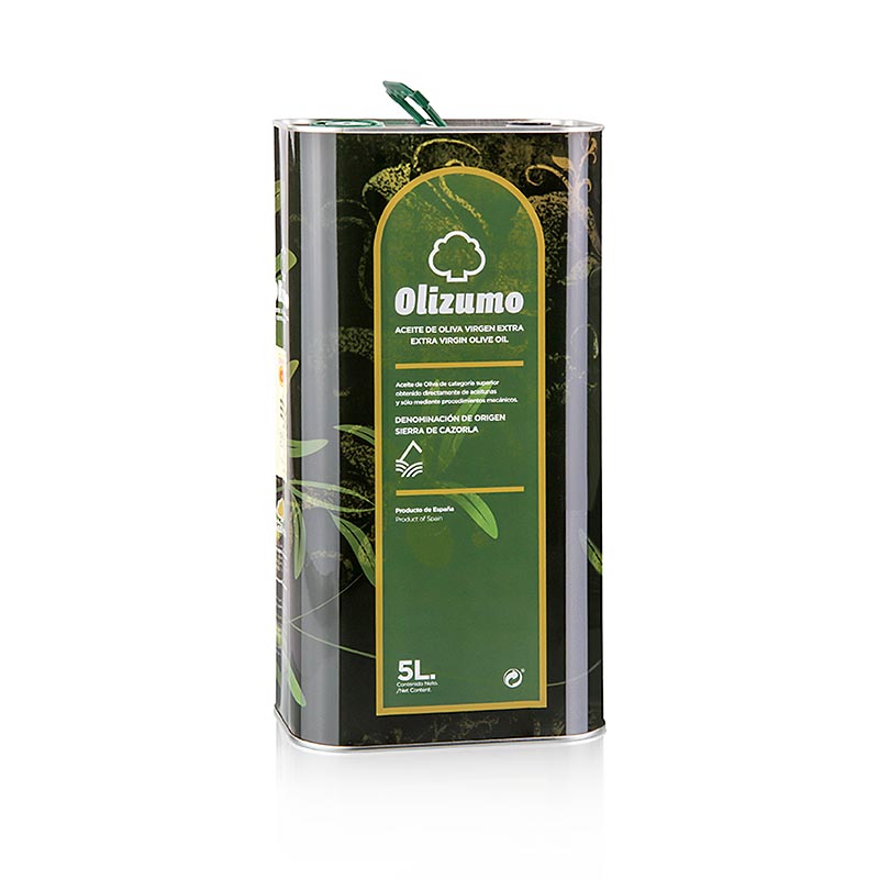 Minyak zaitun extra virgin, Aceites Guadalentin Olizumo DOP / PDO, 100% Picual - 5 liter - kaleng kecil Minyak zaitun extra virgin, Aceites Guadalentin Olizumo DOP / PDO, 100% Picual - 5 liter - kaleng kecil