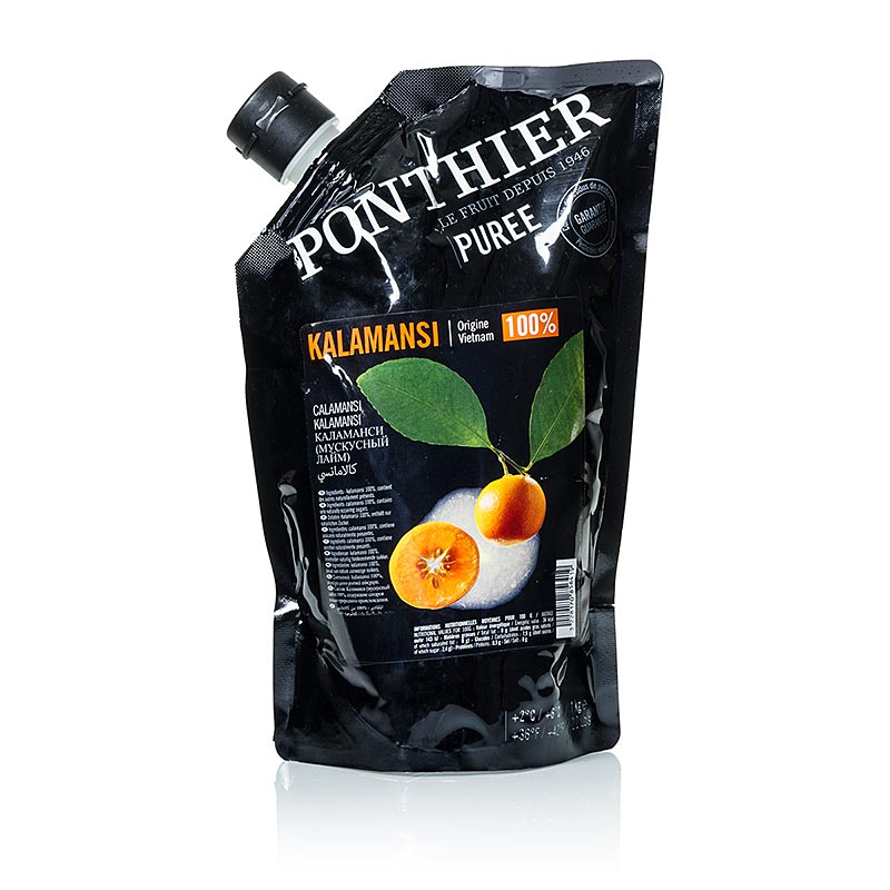 Purea di kalamansi, non zuccherata, 100% frutta, Ponthier - 1 kg - borsa