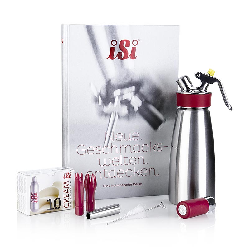 Espuma - Profi Geschenkset Culinary Ensemble (Sprayer/Buch/Kapseln/Tüllen) - 18 tlg. - Karton Espuma - Profi Geschenkset Culinary Ensemble (Sprayer/Buch/Kapseln/Tüllen) - 18 tlg. - Karton